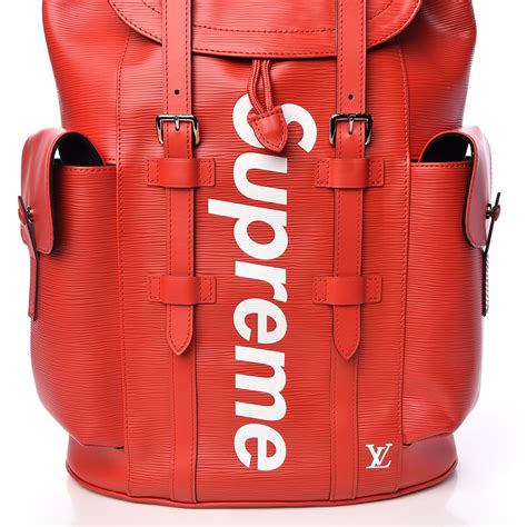 louis vuitton supreme christopher backpack.